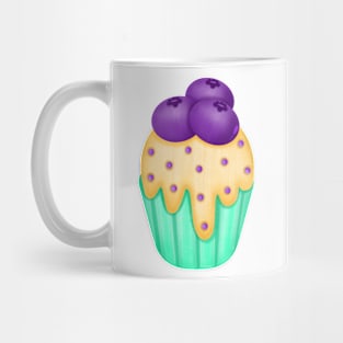 Cute blueberries cupcake 🫐. Mug